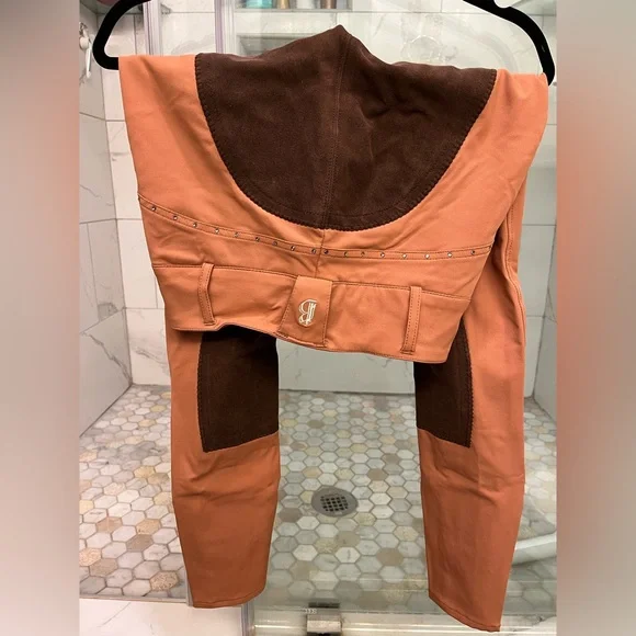 B Vertigo Women's Rachel Rhinestone Full Seat Breeches - High Waist - Picture 5 of 9